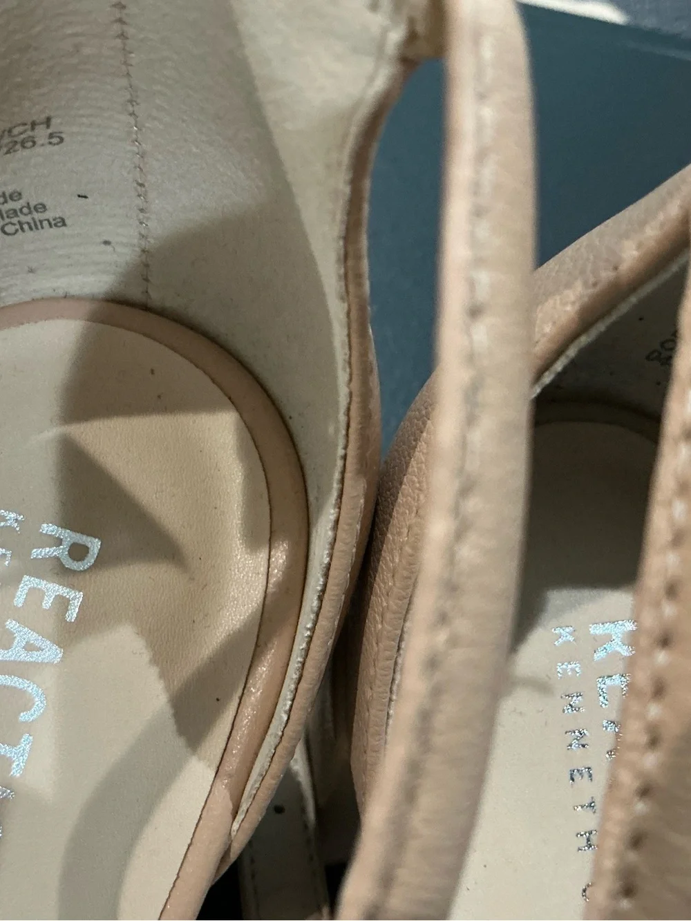women’s size 10 nude heel lot of three pairs ankle strap block heel sandals.